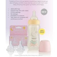 Baby bottle (pink) with 2x Teat